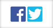 Facebook and Twitter